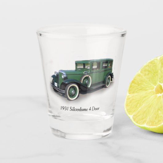 1931 Silverdome 4 Deurglas Shot Glas (Voorkant)