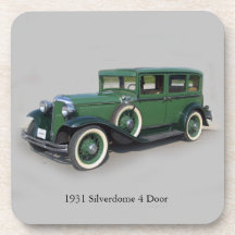 1931 Silverdome 4 Deurset van 6 onderzetters