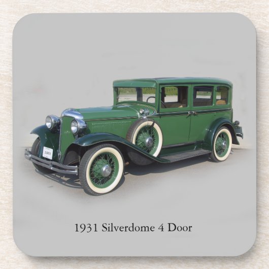 1931 Silverdome 4 Deurset van 6 onderzetters (Voorkant)
