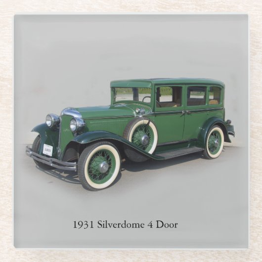 1931 Silverdome 4 onderzetter van deurglas (Voorkant)