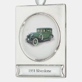 1931 Silverdome banner ornament Verzilverd Banner Ornament (Links)