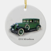 1931 Silverdome-sierplant Keramisch Ornament (Voorkant)