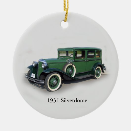 1931 Silverdome-sierplant Keramisch Ornament (Voorkant)