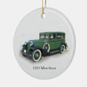 1931 Silverdome-sierplant Keramisch Ornament (Links)
