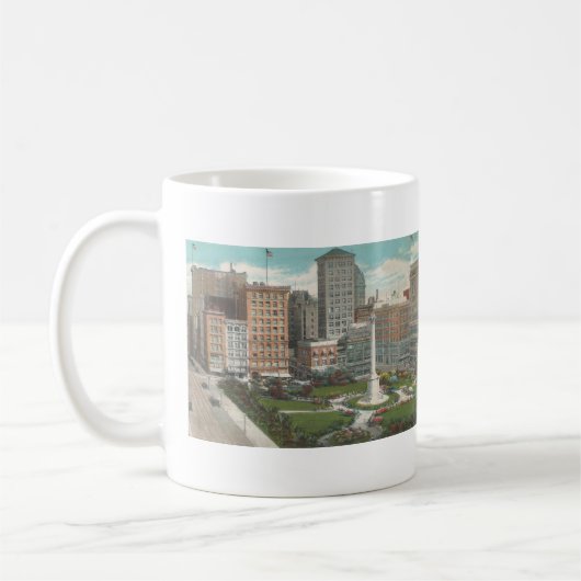 1931 Union Square, San Francisco, Verenigde Staten Koffiemok (Links)