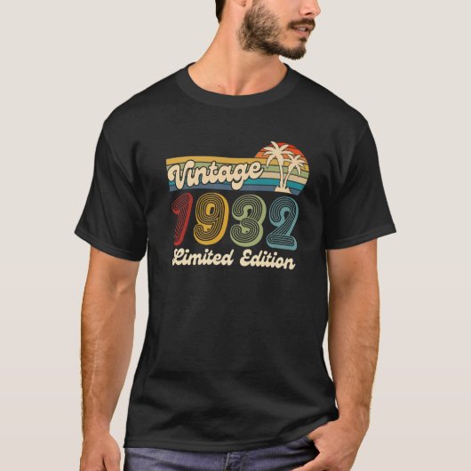 1932 90 jaar oud 90e T-shirt Limiet (Voorkant)