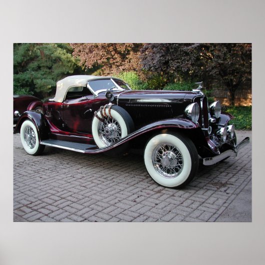 1932 Auburn Boattail Speedster Poster (Voorkant)