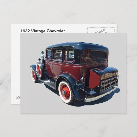 1932 Automobiel Briefkaart (Voorkant / Achterkant)