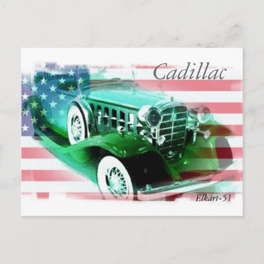 1932 Cadillac Briefkaart (Voorkant)