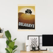 1932 Delahaye Franse Autoadvertentieposter Poster (Thuiskantoor)