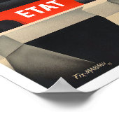 1932 Exactitude trein vintage Poster (Hoek)