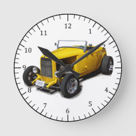 1932 gele roosterklok ronde klok