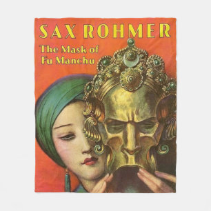 1932 Het masker van Fu Manchu cover print Fleece Deken