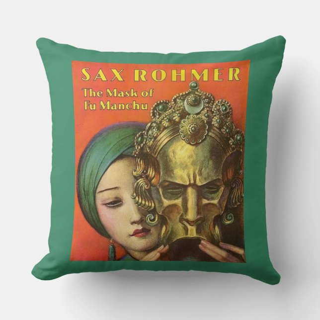 1932 Het masker van Fu Manchu cover print Kussen (Voorkant)