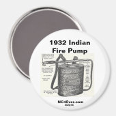 1932 Indische vuurpomp Magnet (Voorkant / Achterkant)