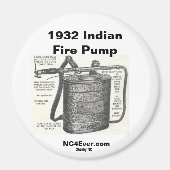 1932 Indische vuurpomp Magnet (Voorkant)