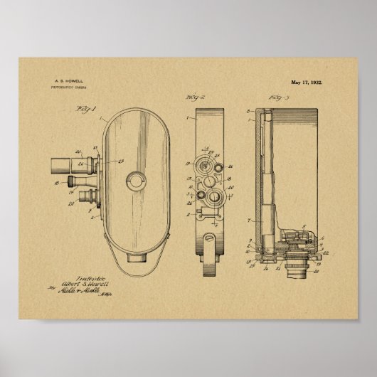 1932  kunsttekenafdrukken voor camera's poster (Voorkant)