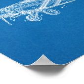 1932  kunsttekening van vliegtuigpatenten poster (Hoek)