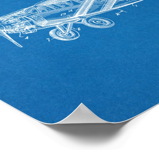 1932  kunsttekening van vliegtuigpatenten poster (Hoek)