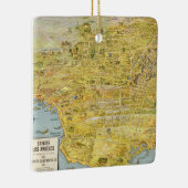  1932 Los Angeles Restaurated Kaart Kerstmis Keramisch Ornament (Rechts)