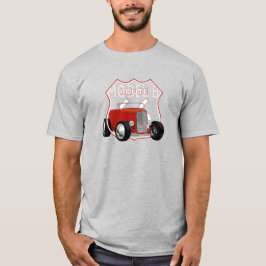 1932 Model B Hotrod. Red Hotrod. Route 66. T-shirt