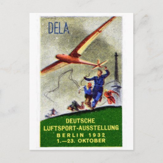 1932 Model van het Poster van de Mededinging van h Briefkaart (Voorkant)