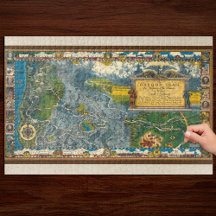  1932 Oregon Trail Gerestaureerde kaart