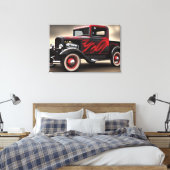1932 Pickup Truck Classic Car Canvas Print (Insitu (Slaapkamer))