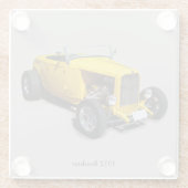 1932 Roadsterglas onderzetter Glazen Onderzetter (Achterkant)