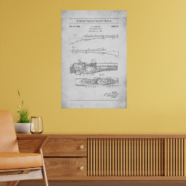 1932 US octrooi 1892141 - M1 Garand geweer Poster