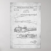 1932 US octrooi 1892141 - M1 Garand geweer Poster (Voorkant)