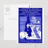 1932 Wenen Poster van de remmen Briefkaart (Voorkant / Achterkant)