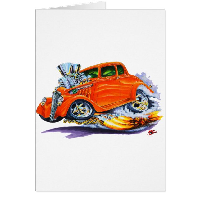 1933-36 Willys Oranje auto (Voorkant)