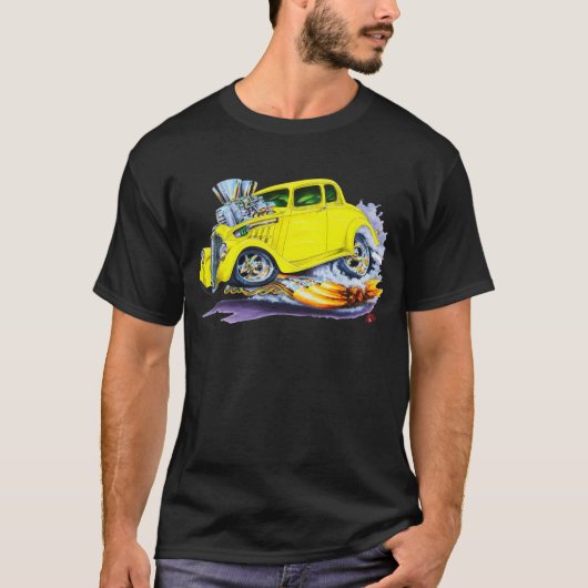 1933-36 Willys Yellow Car T-shirt (Voorkant)
