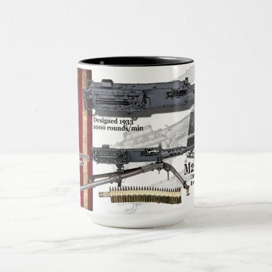 1933 Amerikaans M2 Browning Heavy Machine Pistool Mok (Midden)