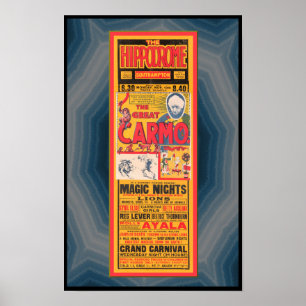 1933 BROADSIDE RECLAME MAGICUS ENZ POSTER