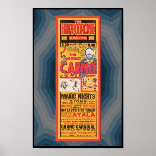 1933 BROADSIDE RECLAME MAGICUS ENZ POSTER (Voorkant)