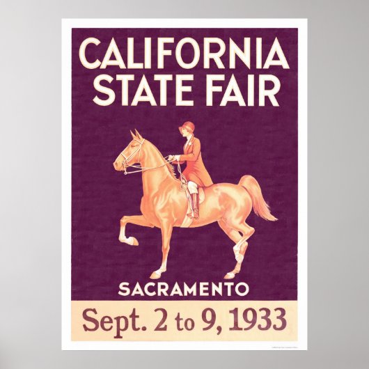 1933 California State Fair Poster (Voorkant)