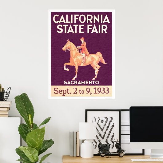 1933 California State Fair Poster (Thuiskantoor)