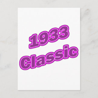 1933 Classic Paarse Briefkaart