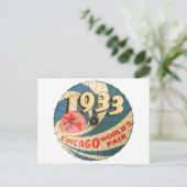  1933 De eerlijke Souvenir Art van Chicago World Briefkaart (Staand voorkant)