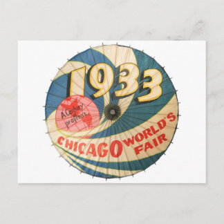 1933 De eerlijke Souvenir Art van Chicago World Briefkaart
