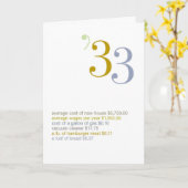 1933 de Feiten van de Pret van de Verjaardag Kaart (Gele Bloem)