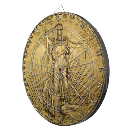 1933 DubbelEagle gouden munten Dartbord (Voorkant Rechts)