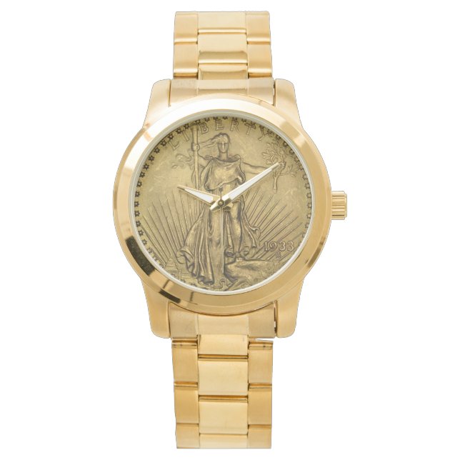 1933 DubbelEagle gouden munten Horloge (Voorkant)