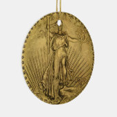 1933 DubbelEagle gouden munten Keramisch Ornament (Rechts)