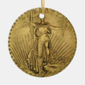 1933 DubbelEagle gouden munten Keramisch Ornament (Voorkant)