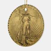 1933 DubbelEagle gouden munten Keramisch Ornament (Links)