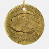 1933 DubbelEagle gouden munten Keramisch Ornament (Achterkant)
