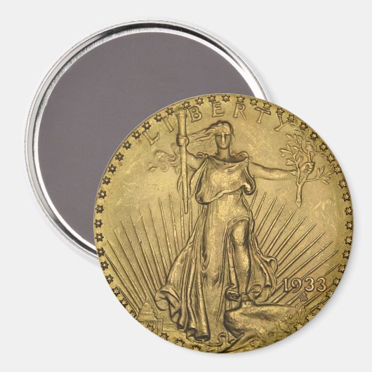 1933 DubbelEagle gouden munten Magneet (Voorkant / Achterkant)